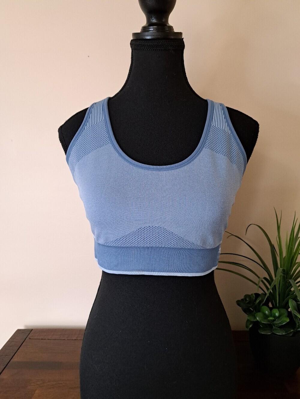 Puma Sports Bra Women's Size XL Blue Activewear Bra Medium Support Workout